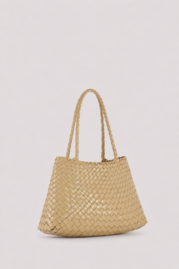 Selina with a woven base - Butter Yellow