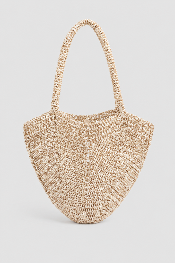 Gori Lurex Handbag- Metallic Gold