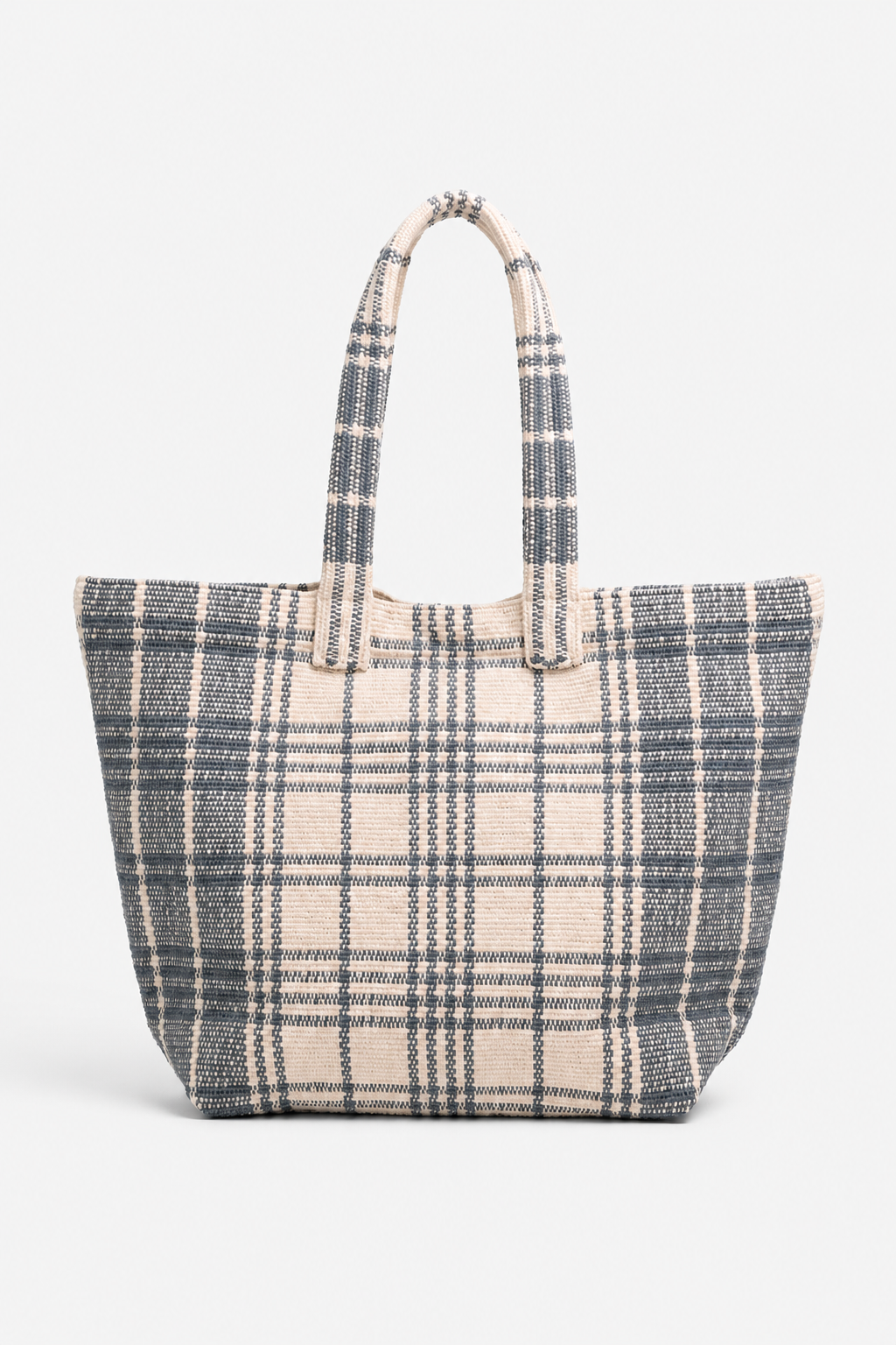 Borsa tote in cotone biologico Sahara - Grigio