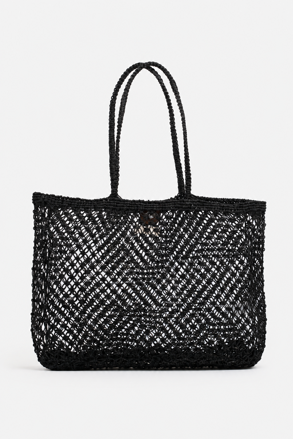 Amara grande borsa in juta - giallo senape