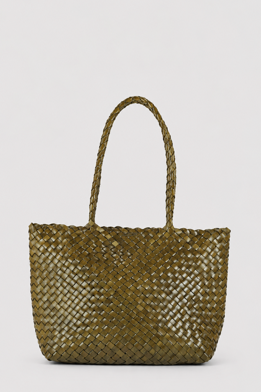 Leia Box Weave- Bamboo Green
