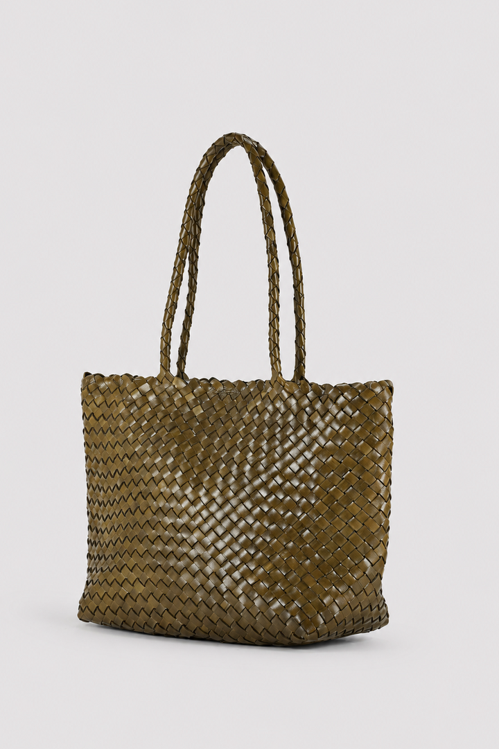 Leia Box Weave- Bamboo Green
