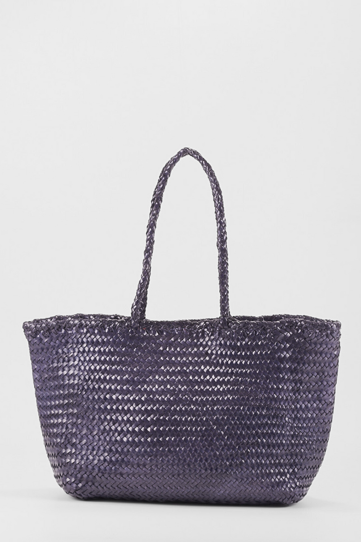 Amora Woven Shoulder Bag Dark Blue
