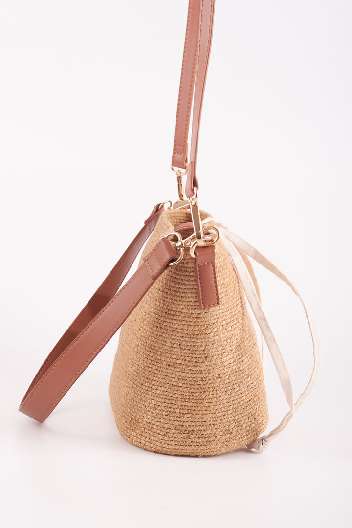 Juhi Seagrass Bucket Bag