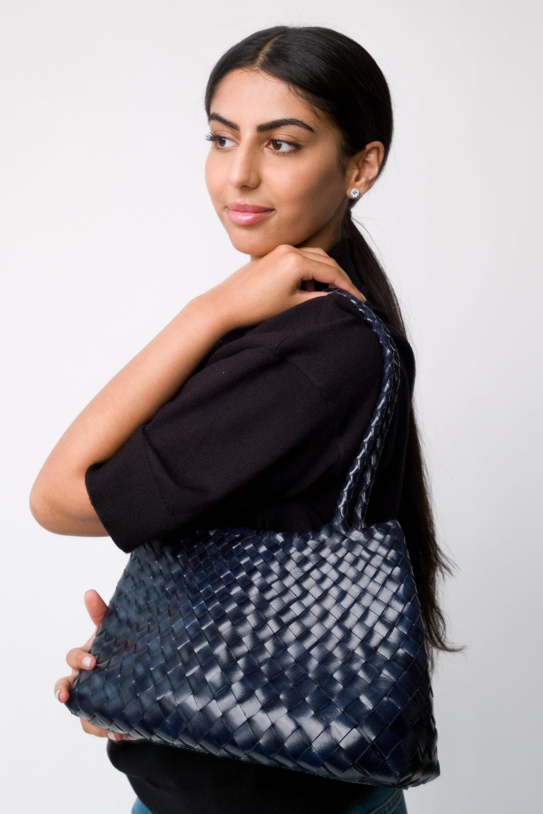 Selina Long Handle Dark Blue