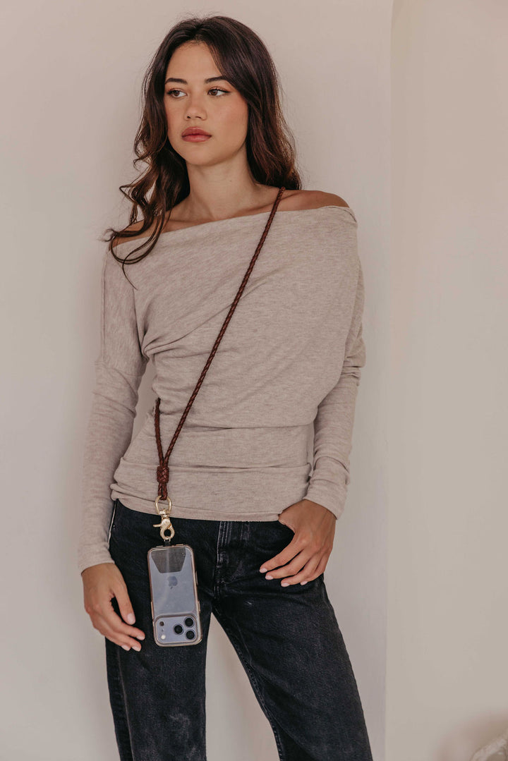 Woven Leather Phone Strap