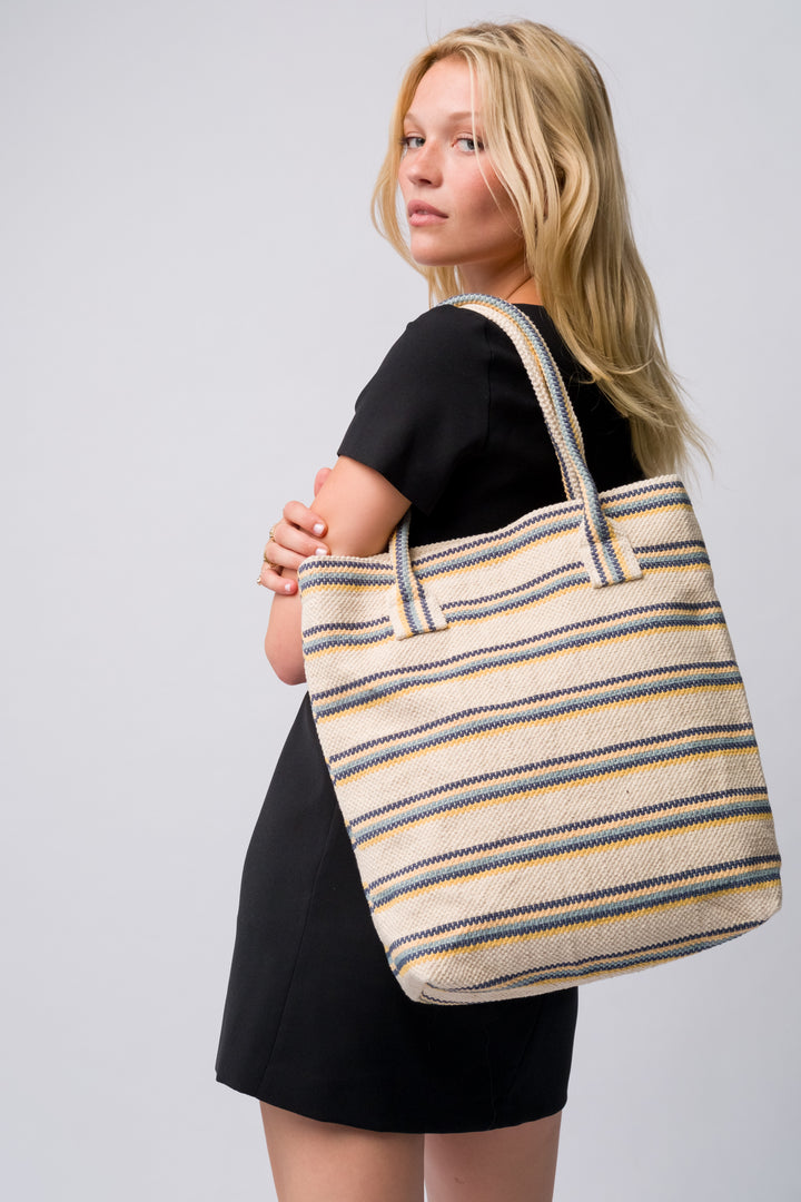 Gul Cotton Bag- Blue Stripe