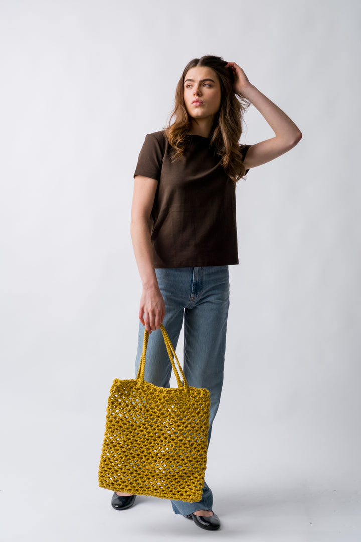 Nadia Crochet Cotton Tote