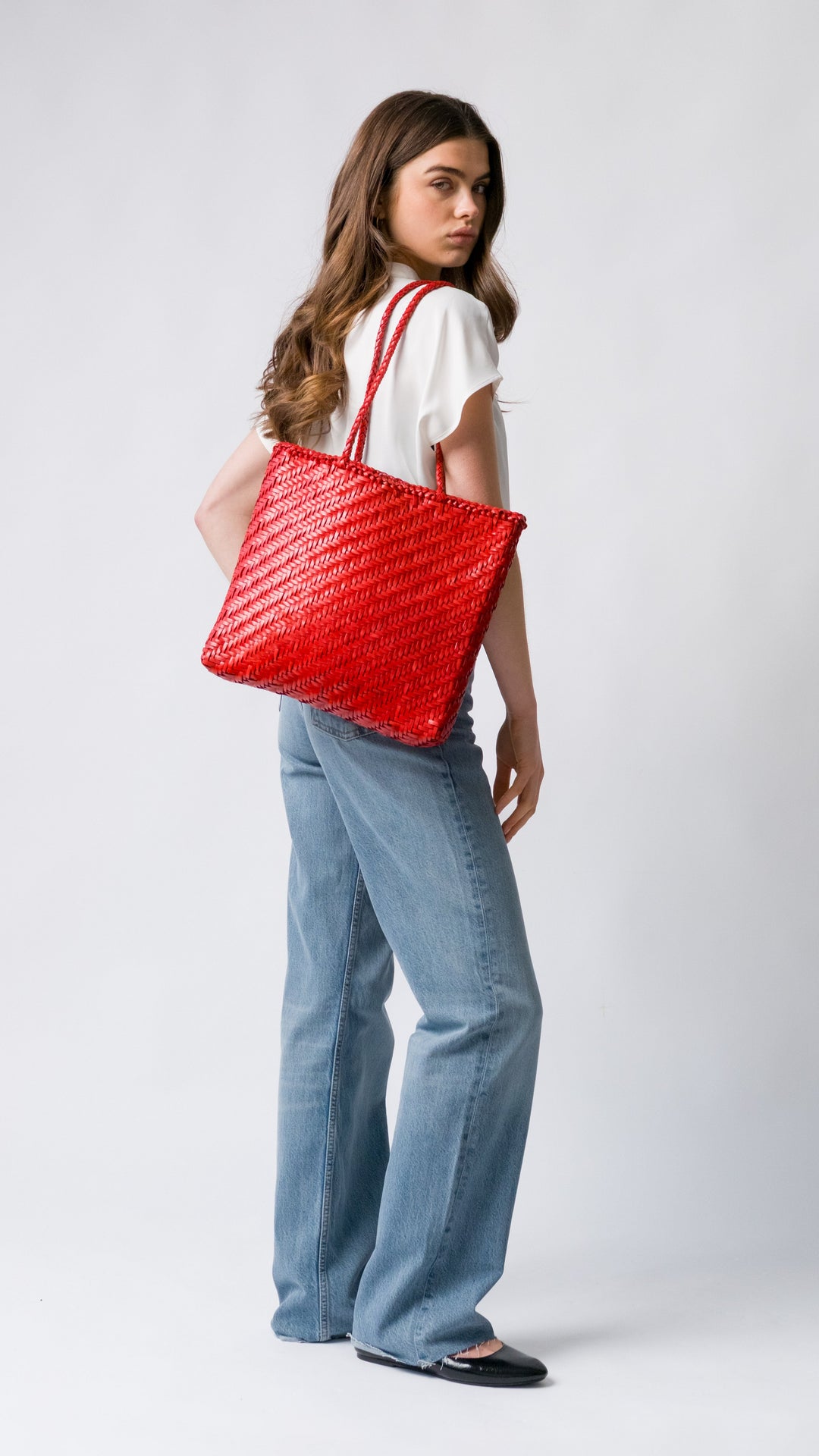 Rhia Woven Leather Tote- PRE ORDER