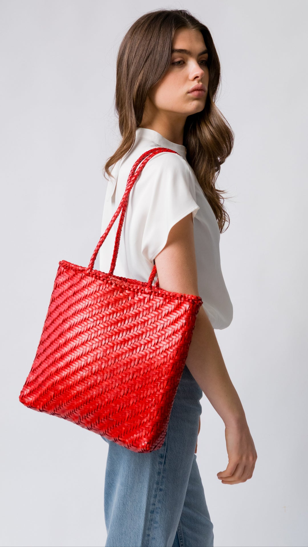 Rhia Woven Leather Tote- PRE ORDER