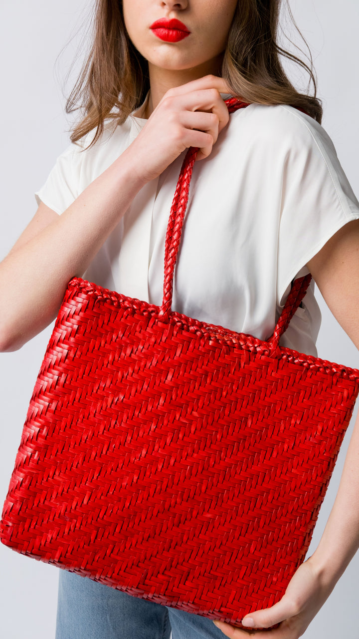 Rhia Woven Leather Tote- PRE ORDER