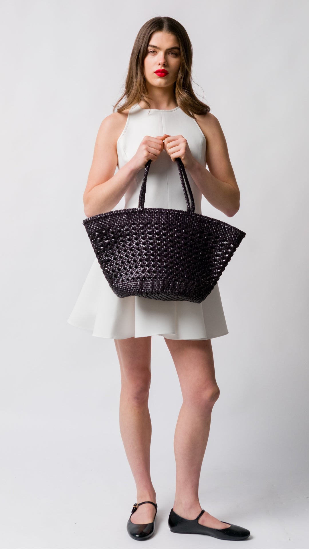 Woven Leather Basket Bag- PRE ORDER