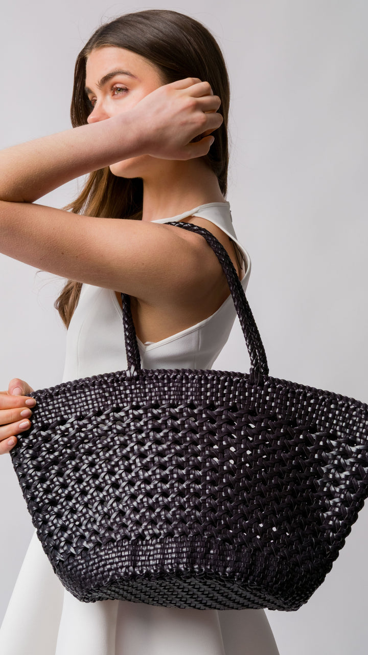 Woven Leather Basket Bag- PRE ORDER