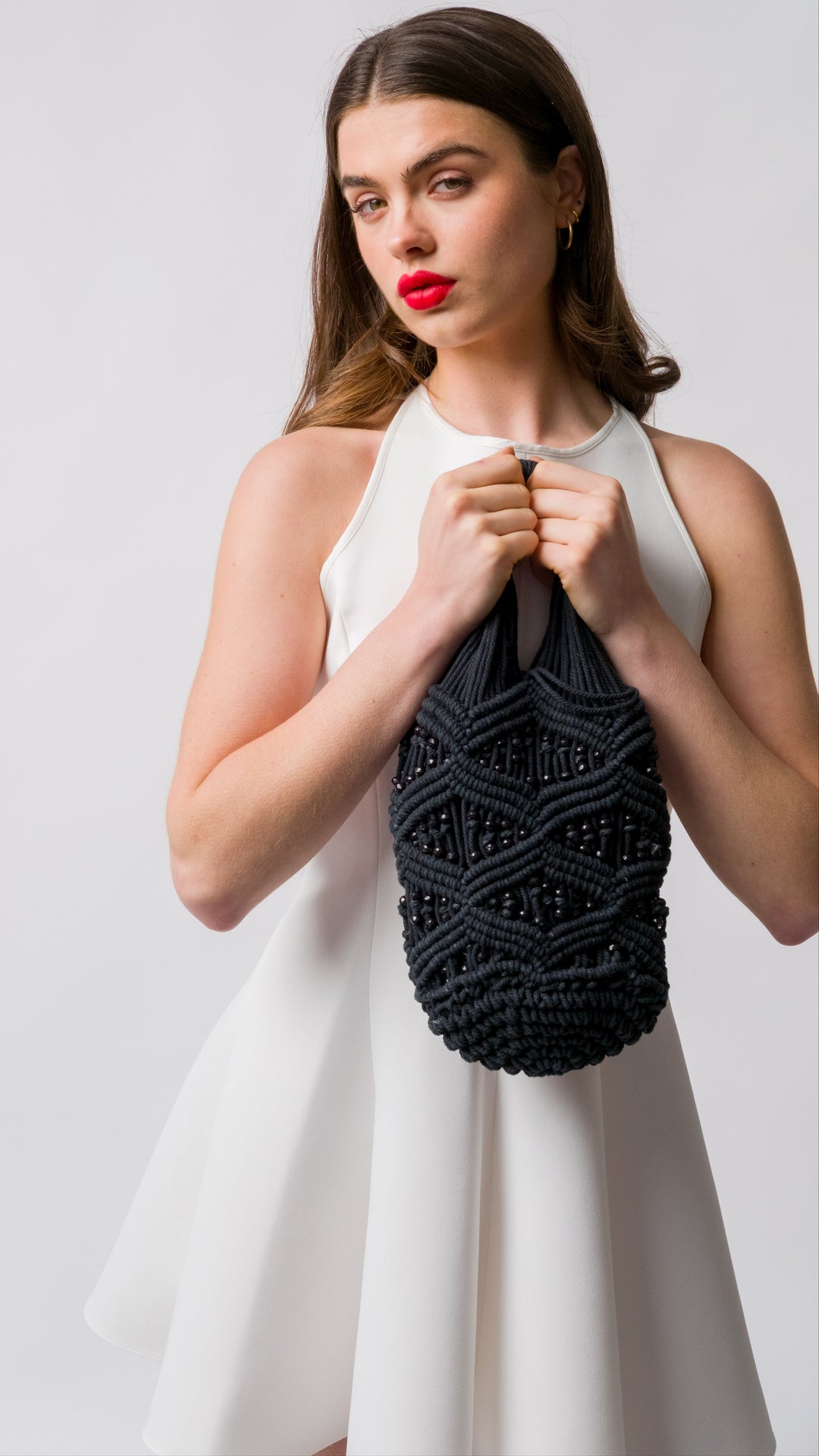 Melina Beaded Crochet Bag