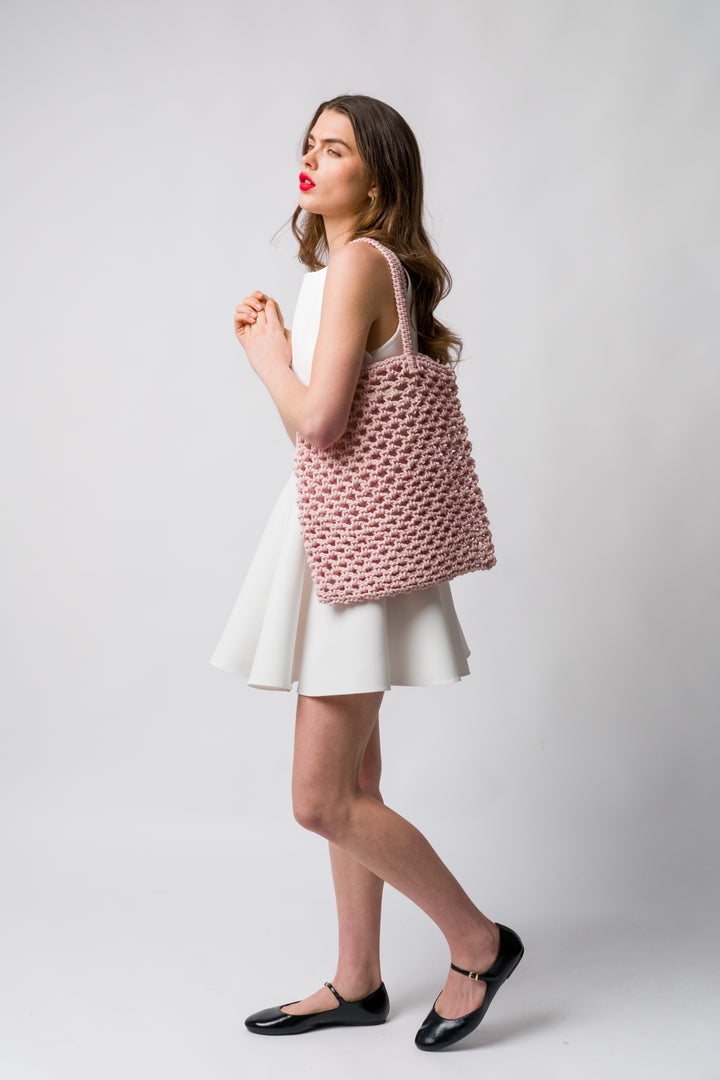 Nadia Crochet Cotton Tote