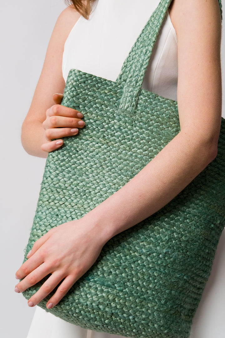 Shyla Soft Jute Bag - Green