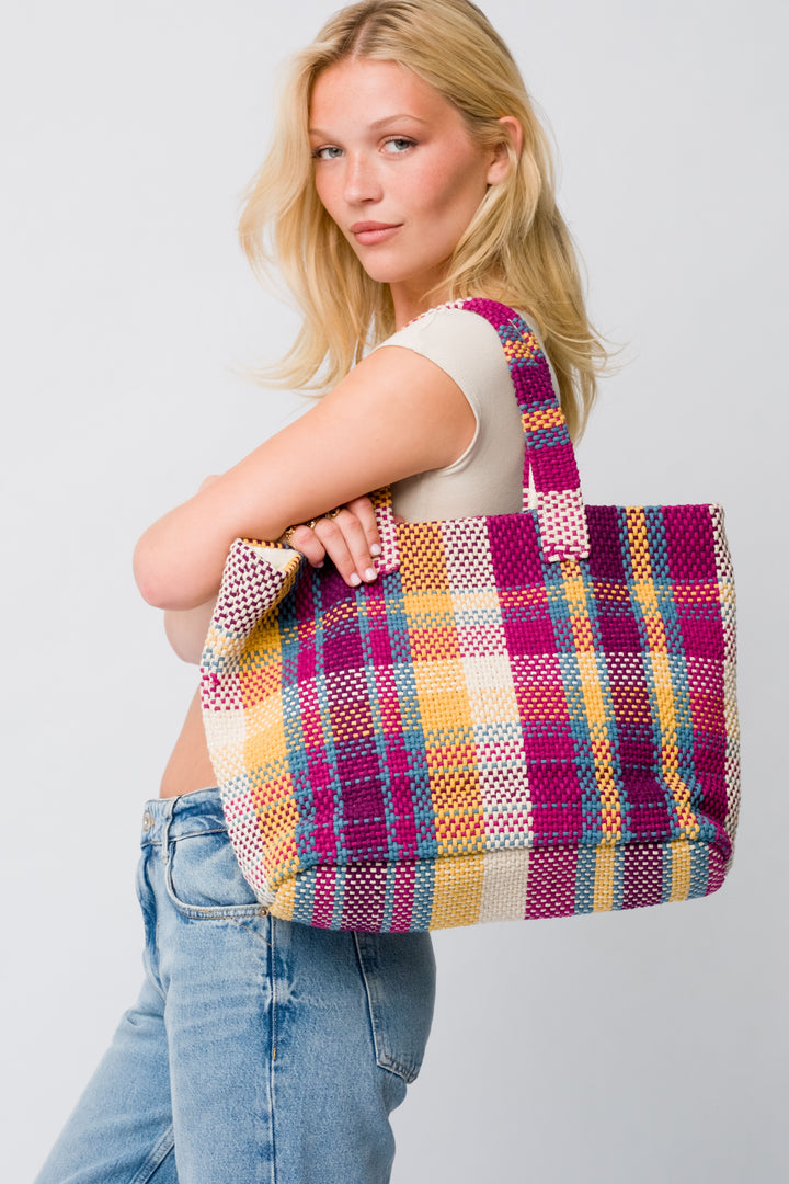 Navi Shopper Bag Maroon