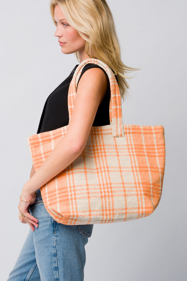 Sahara Organic Cotton Tote Bag- Orange