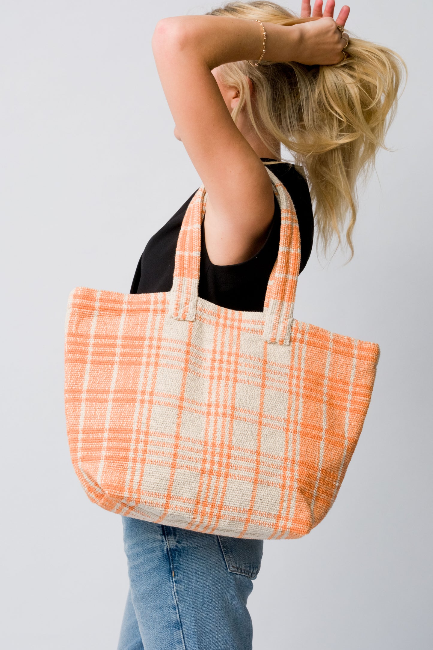 Sahara Organic Cotton Tote Bag- Orange