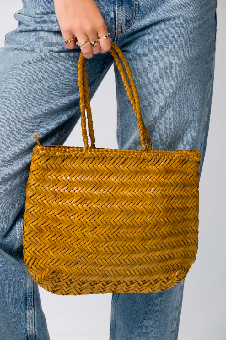 Ari Woven Leather Bag