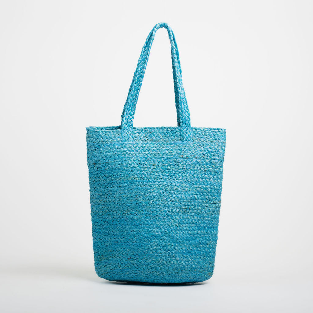 Shyla Soft Jute Bag - Blue