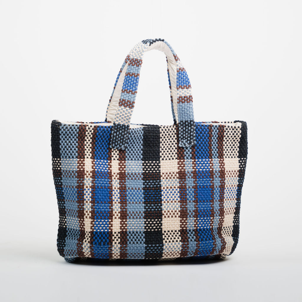 Navi Cotton Handloom Tote Bag- Navy