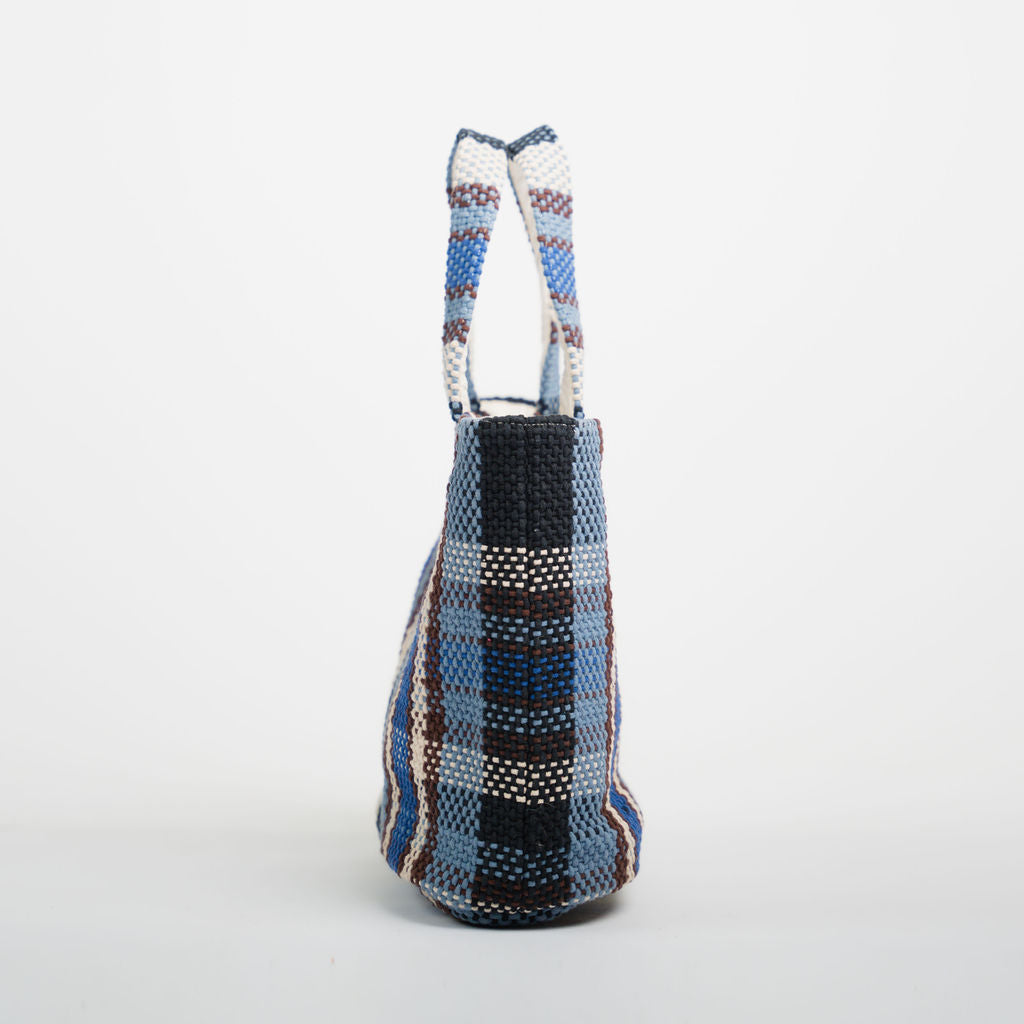 Navi Cotton Handloom Tote Bag- Navy