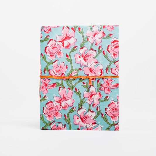 Iris Marine Block Print Notebook - Large