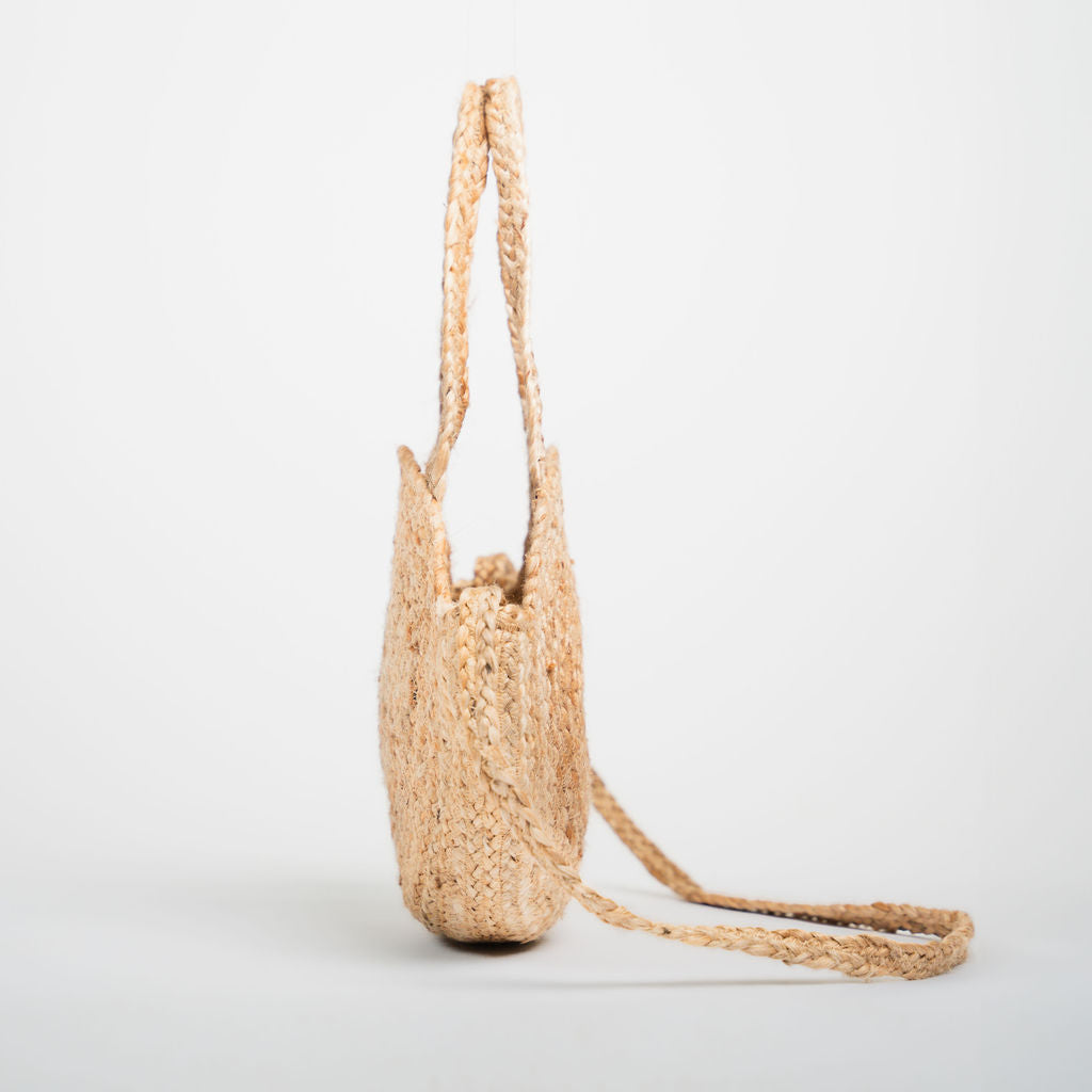 Darika Jute Crossbody Bag