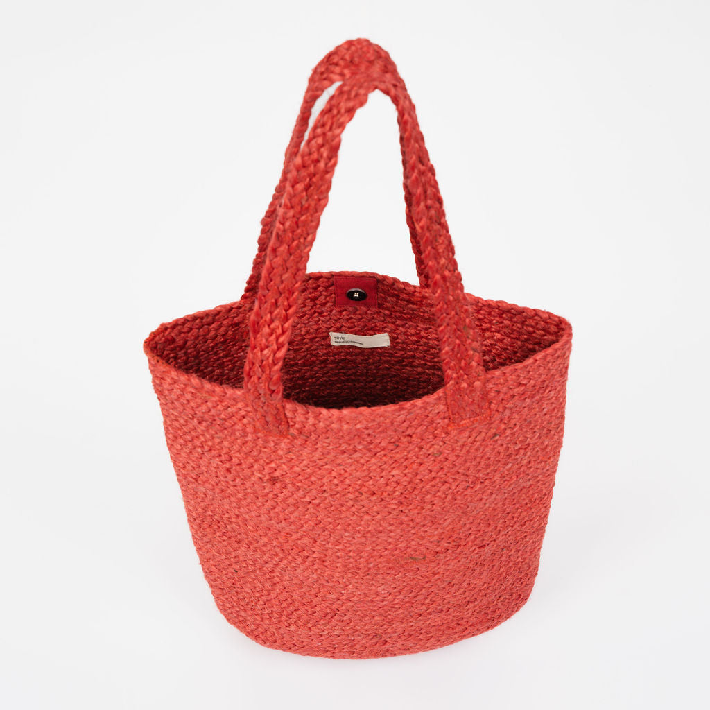 Shyla Soft Jute Bag - Red