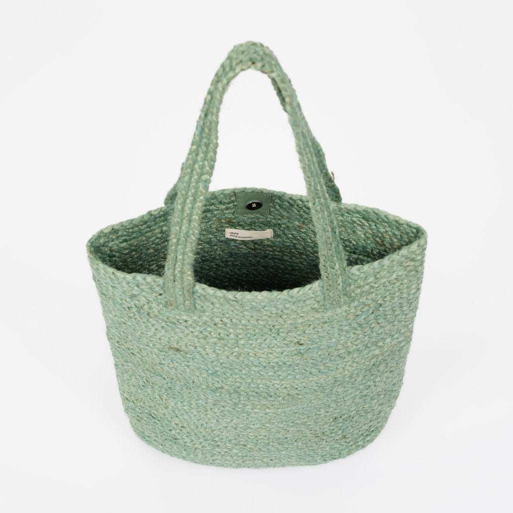 Shyla Soft Jute Bag - Green