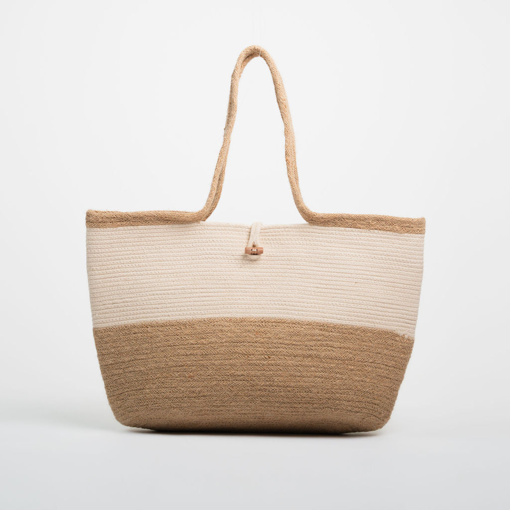 Noori Jute & Cotton Rope Bag