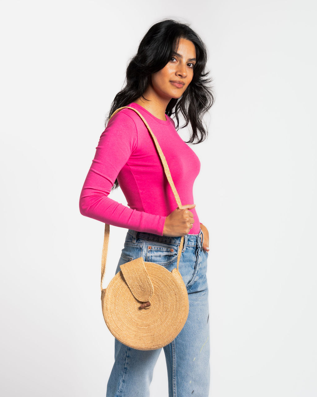 Parvati Seagrass Crossbody Bag