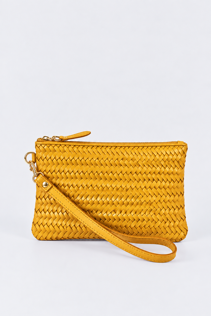 Hair-On Leather Wristlet Pouch