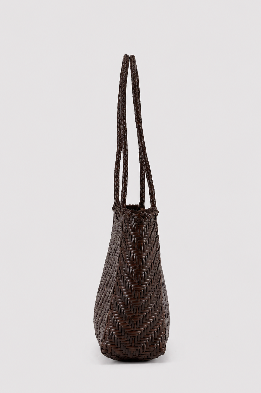 Nia Woven Leather Tote Bag