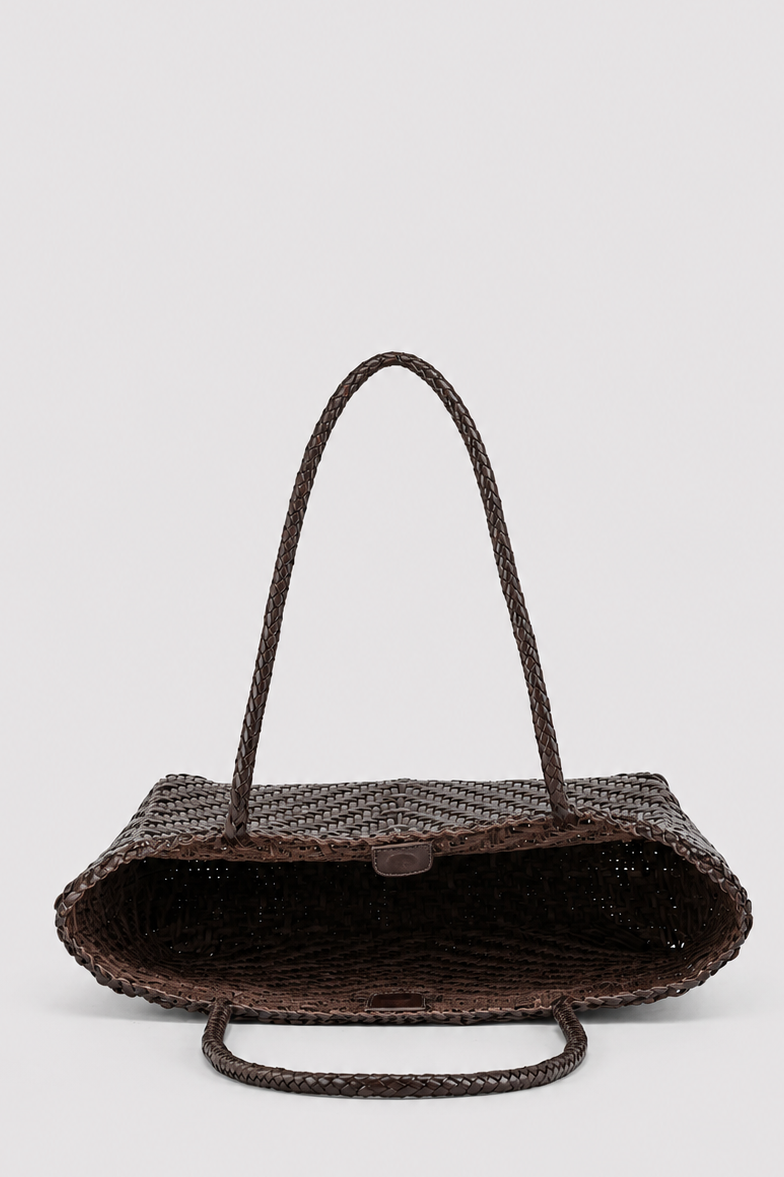 Nia Woven Leather Tote Bag