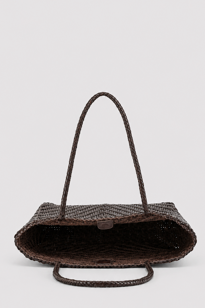 Nia Woven Leather Tote Bag