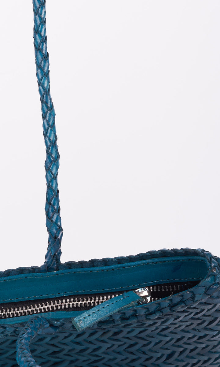 Woven Leather Shoulder Bag