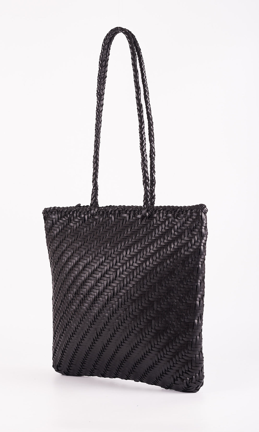 SlimLeather Tote- Black