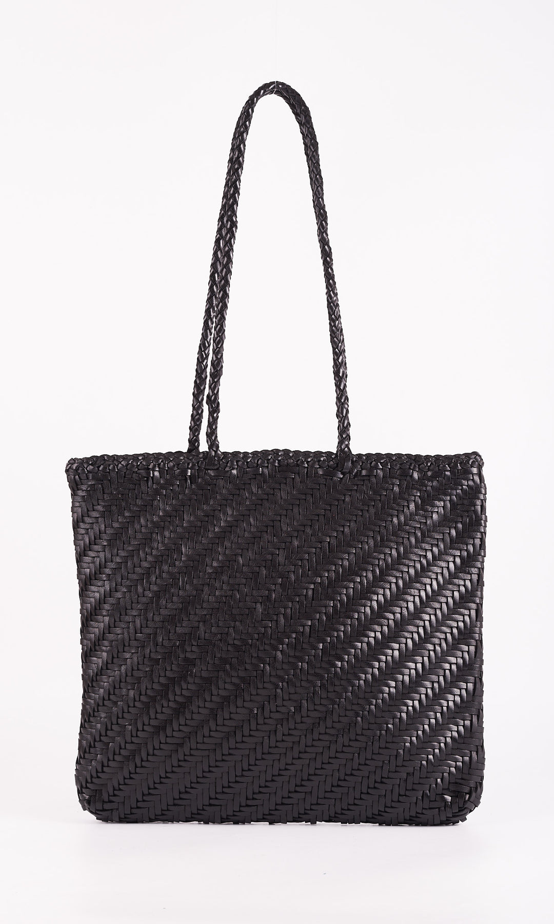 SlimLeather Tote- Black