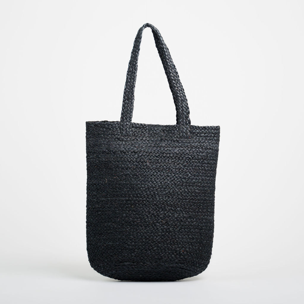 Shyla Soft Jute Bag- Black