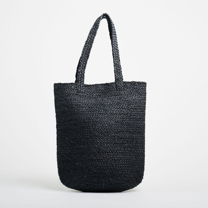 Shyla Soft Jute Bag- Black