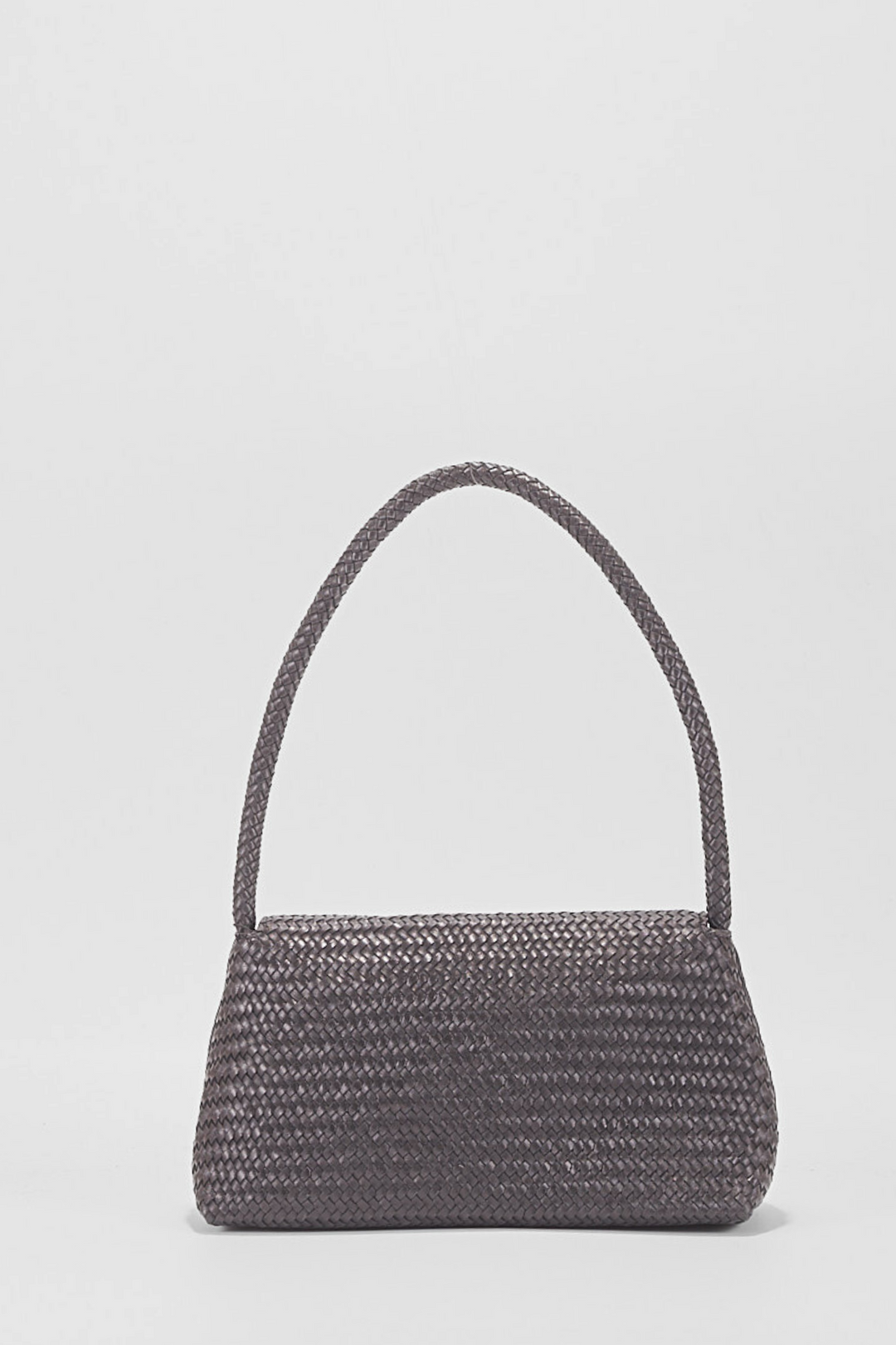 Simi Woven Leather Baguette Bag