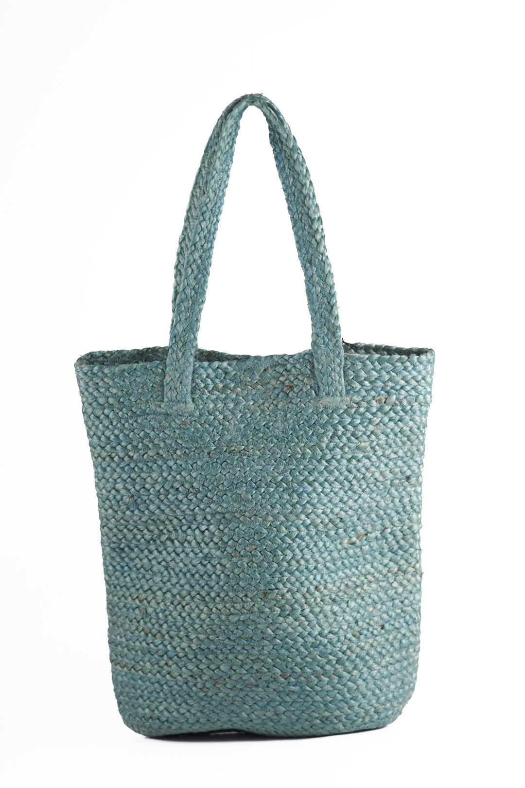 Shyla Soft Jute Tote Bag - Teal