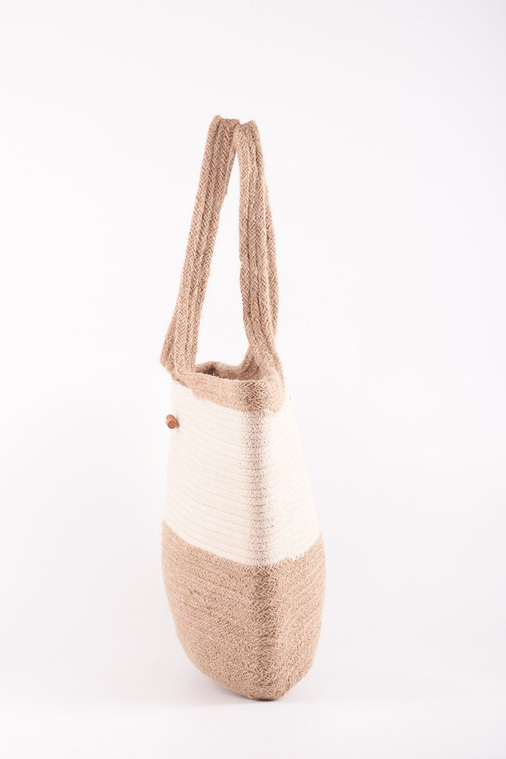 Noori Jute & Cotton Rope Bag