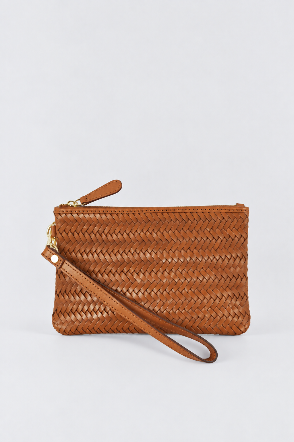 Hair-On Leather Wristlet Pouch