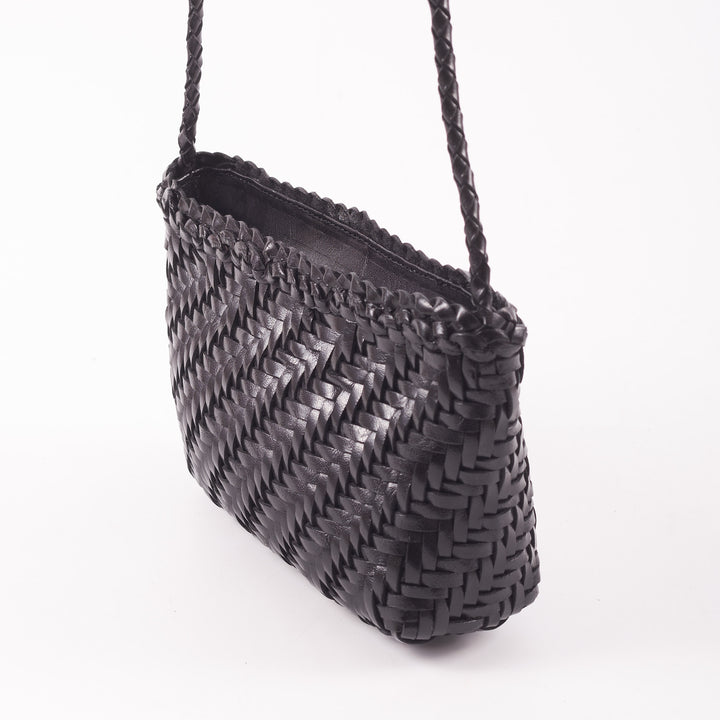 Sia Leather Crossbody - Black