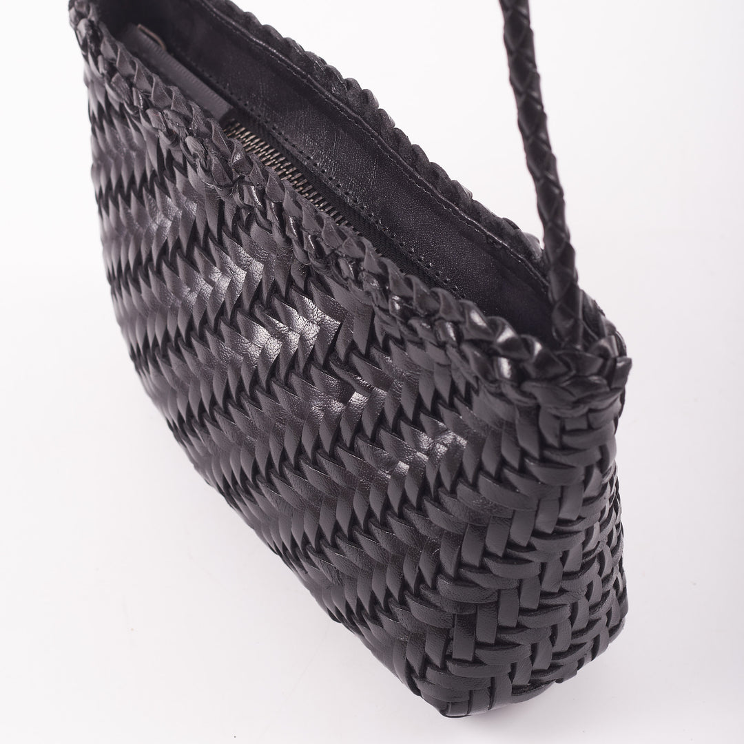 Sia Leather Crossbody - Black