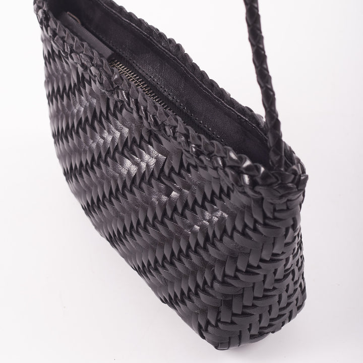 Sia Leather Crossbody - Black