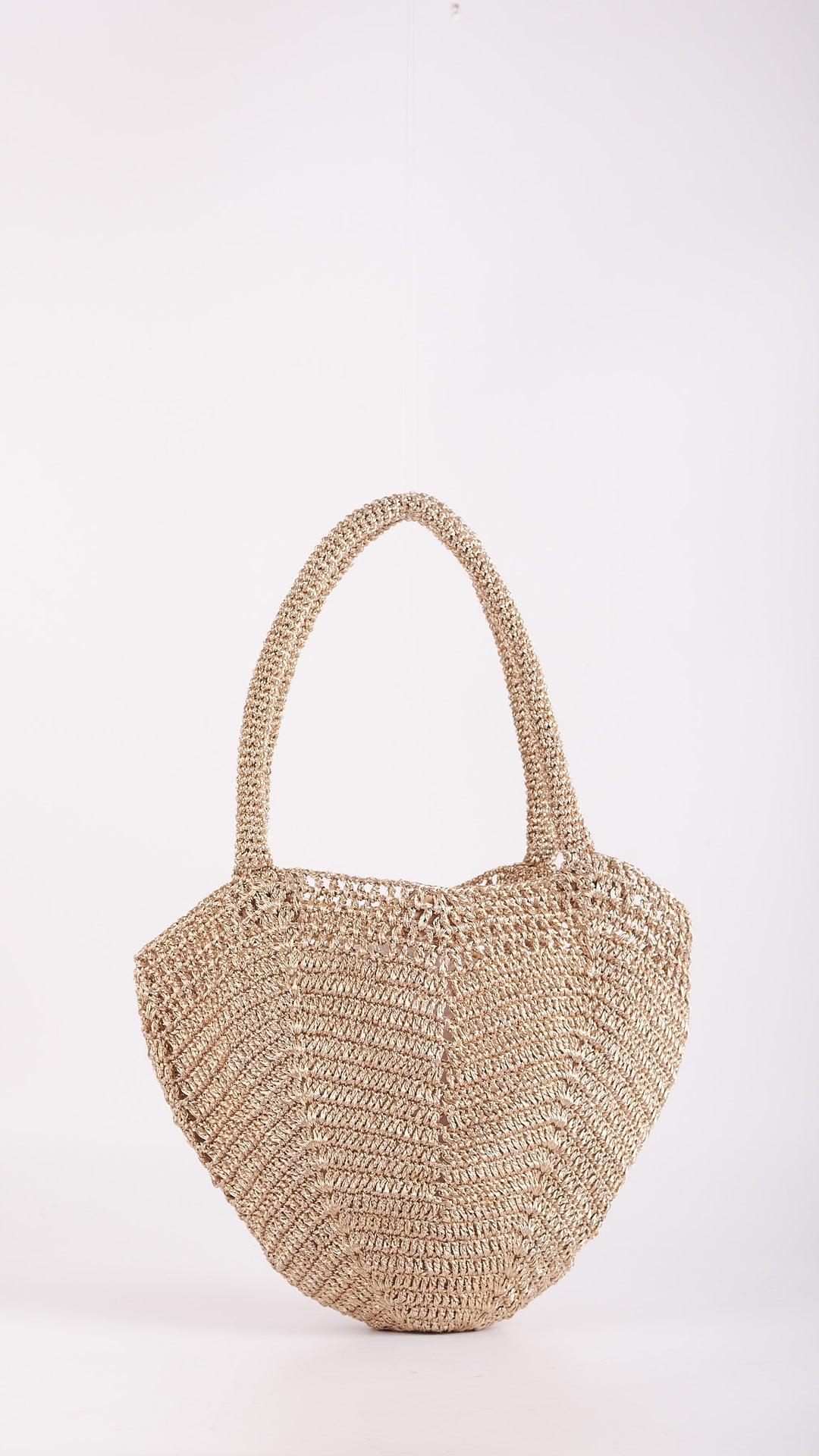 Gori Lurex Handbag- Metallic Gold